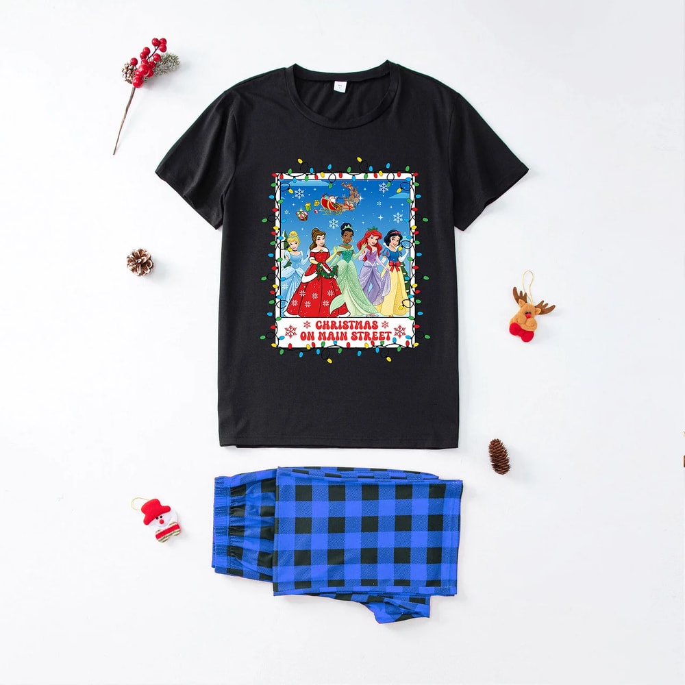Disney Christmas On Main Street Matching Family Pajamas