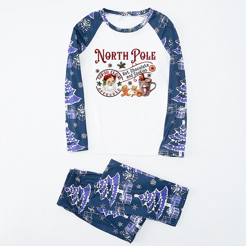North Pole Santa Claus Family Christmas Matching Pajamas