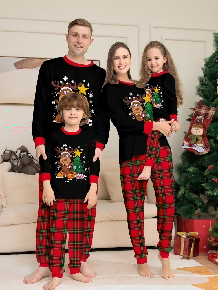 Reindeer Christmas Family Matching Pajamas
