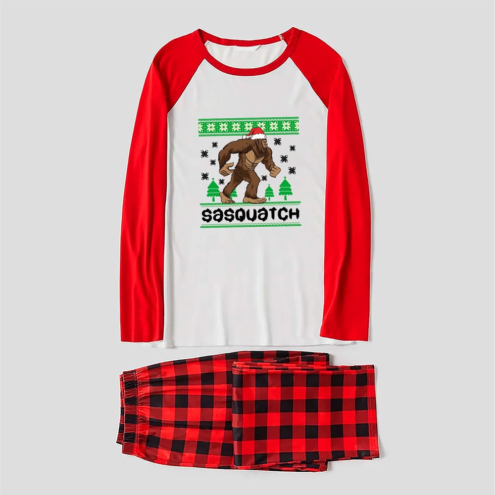Legendary Sasquatch Family Pajamas Christmas Matching Set Full Sizes