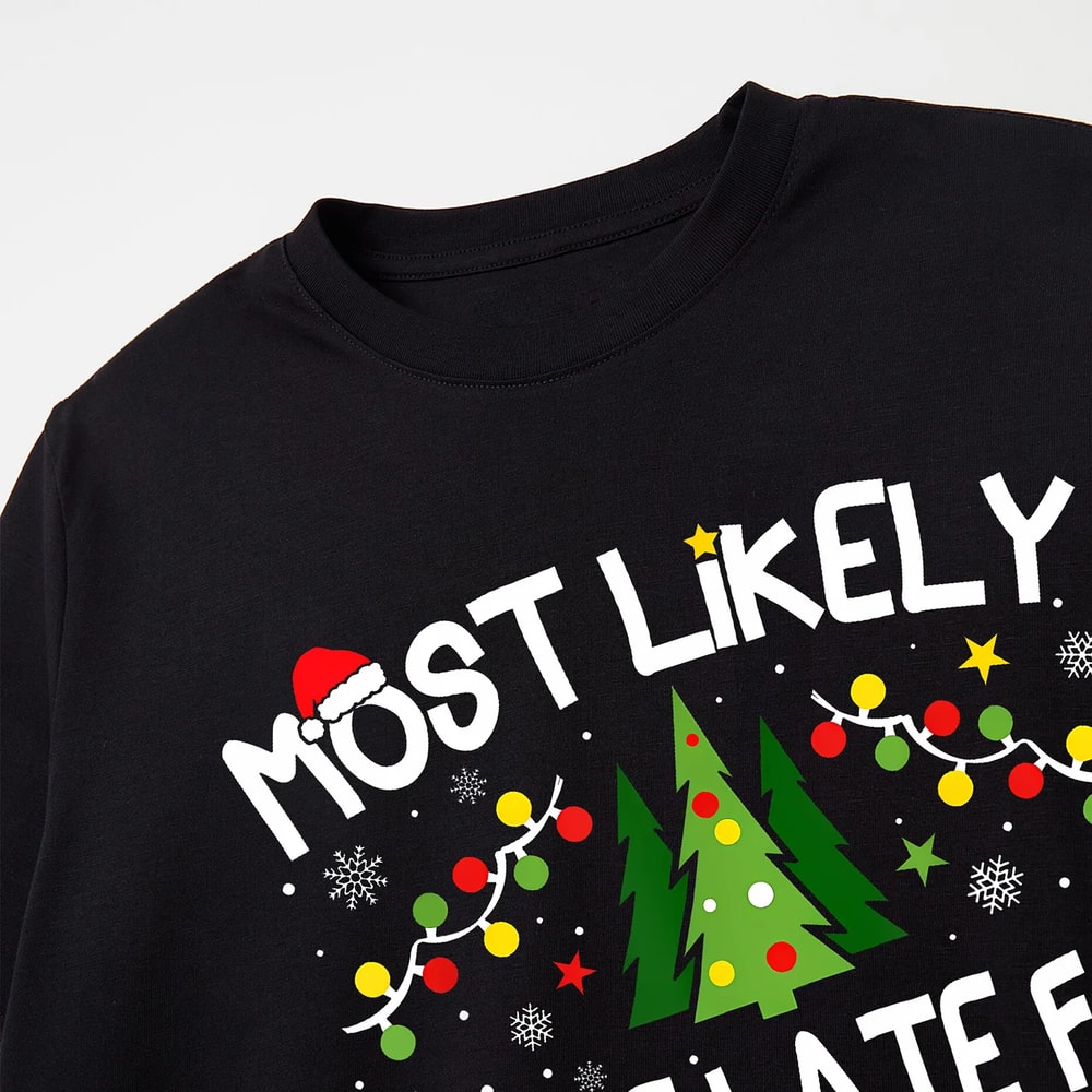 Customizable Most Likely To Christmas PJs for Families