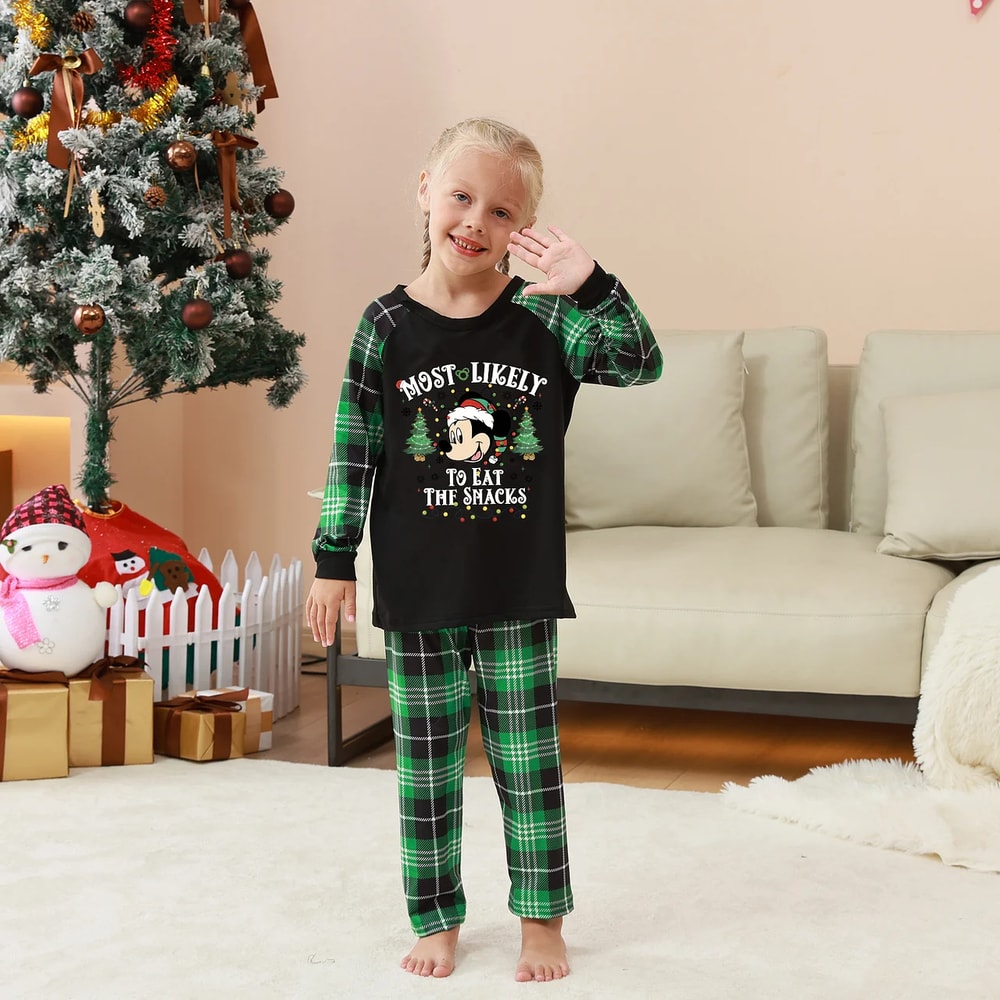 Disney Most Likely To Personalized Christmas Family Pajamas Set