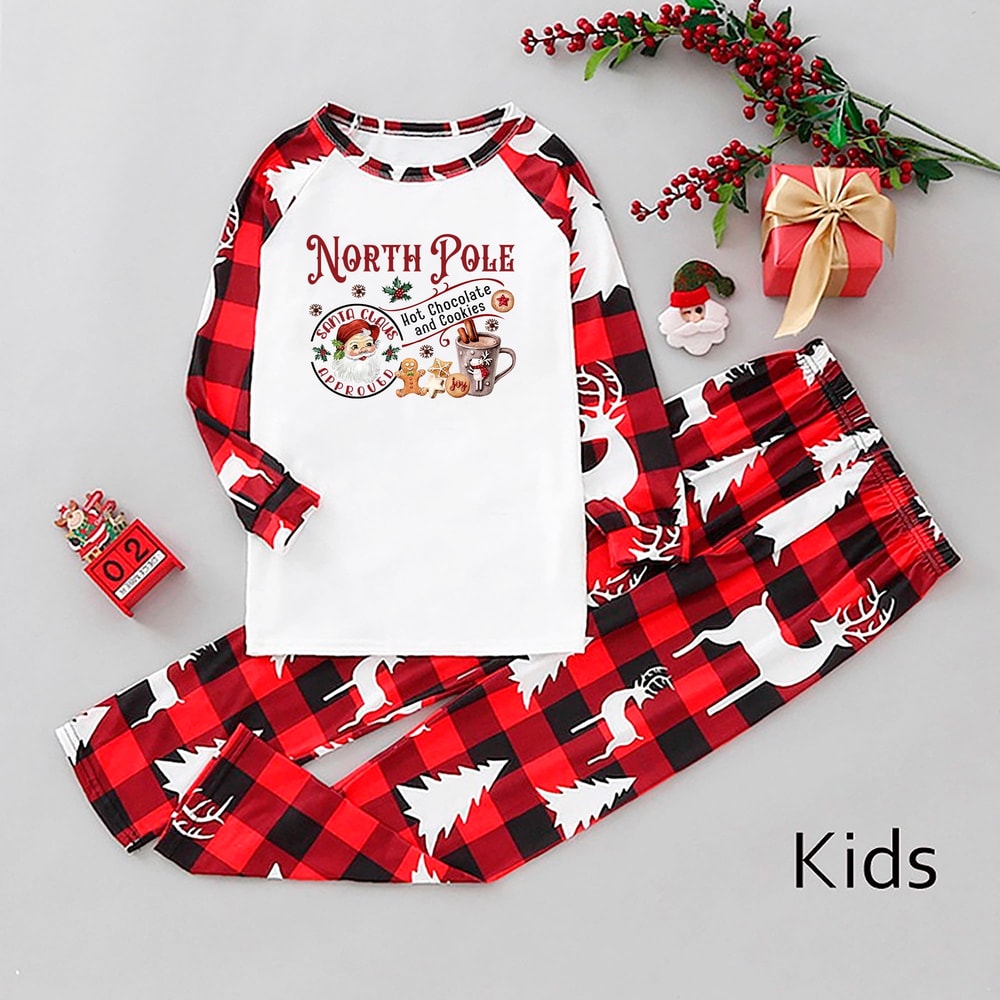 Gingerbread North Pole Family Christmas Pajamas