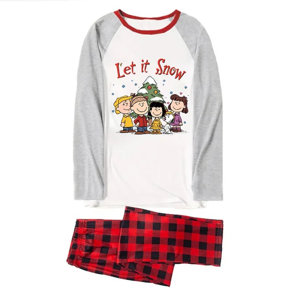 Peanuts Let It Snow Christmas Matching Pajamas for The Whole Family