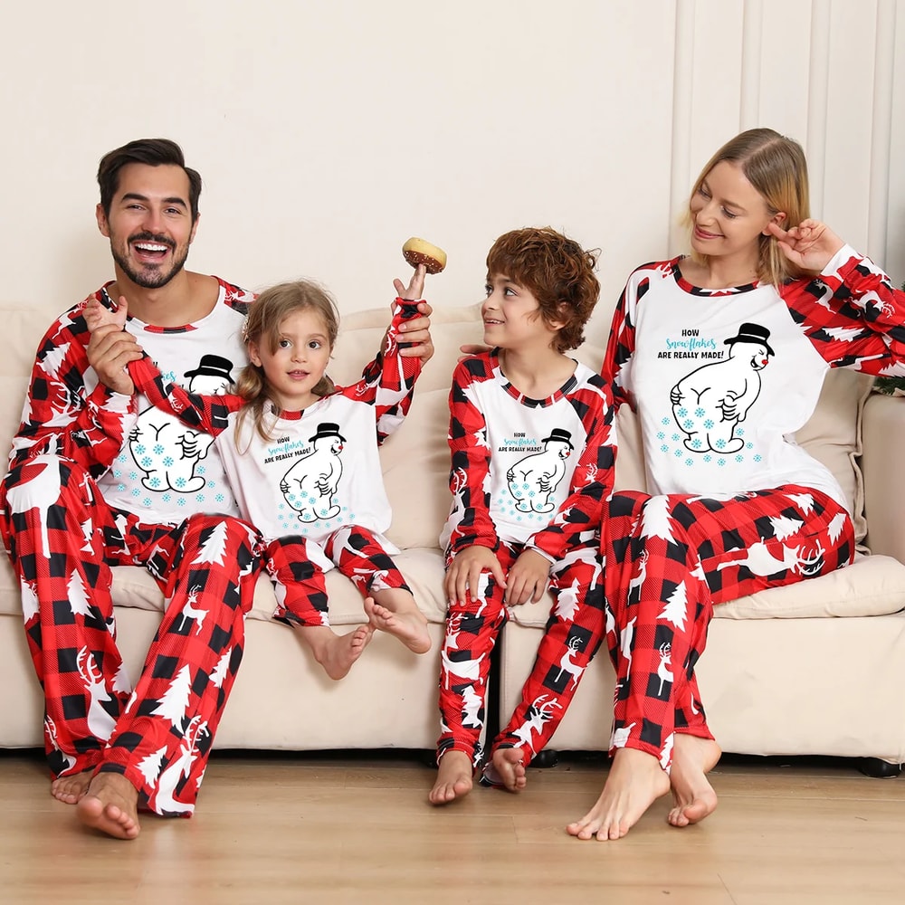 How Snowflakes Are Really Made Christmas Family Matching Pajamas