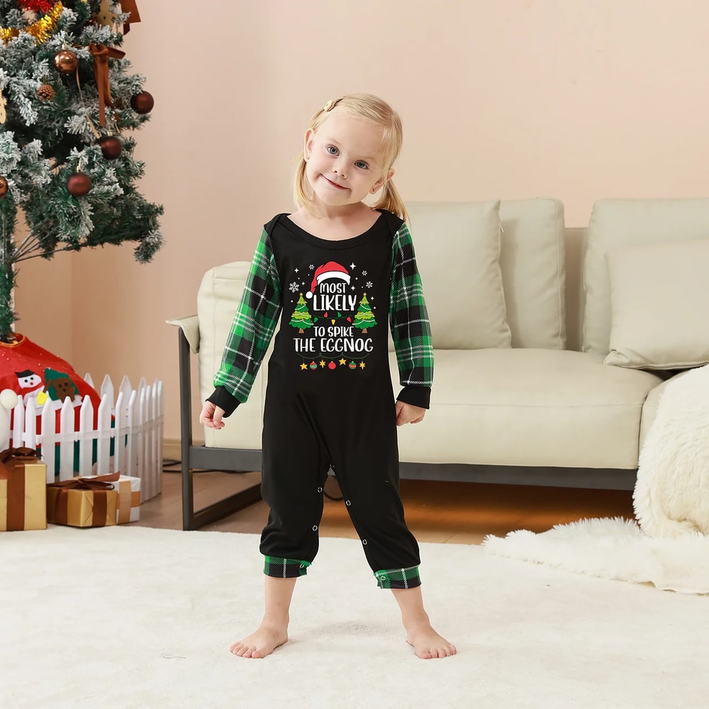 Funny Christmas Quote Matching Pajamas for the Whole Family