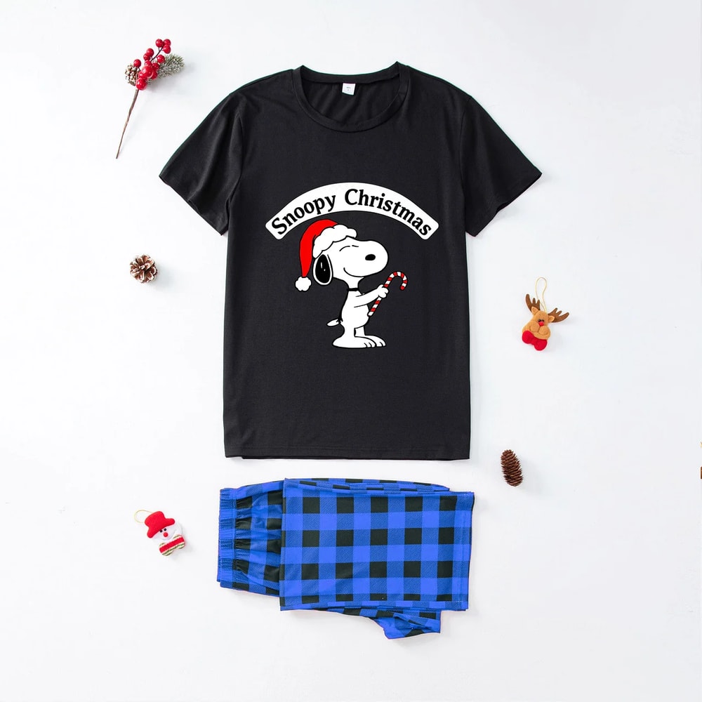 Snoopy Christmas Family Matching Short Sleeve Pajamas
