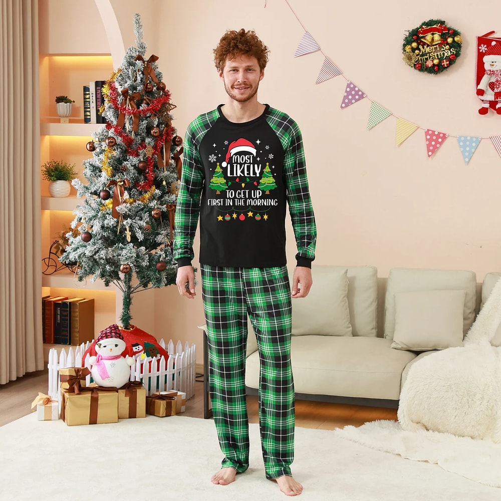 Funny Christmas Quote Matching Pajamas for the Whole Family
