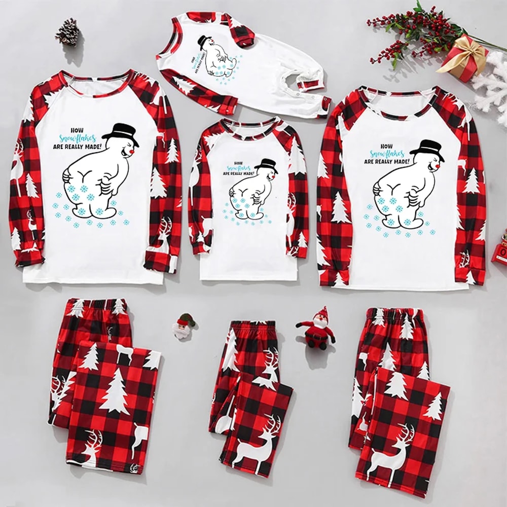 How Snowflakes Are Really Made Christmas Family Matching Pajamas