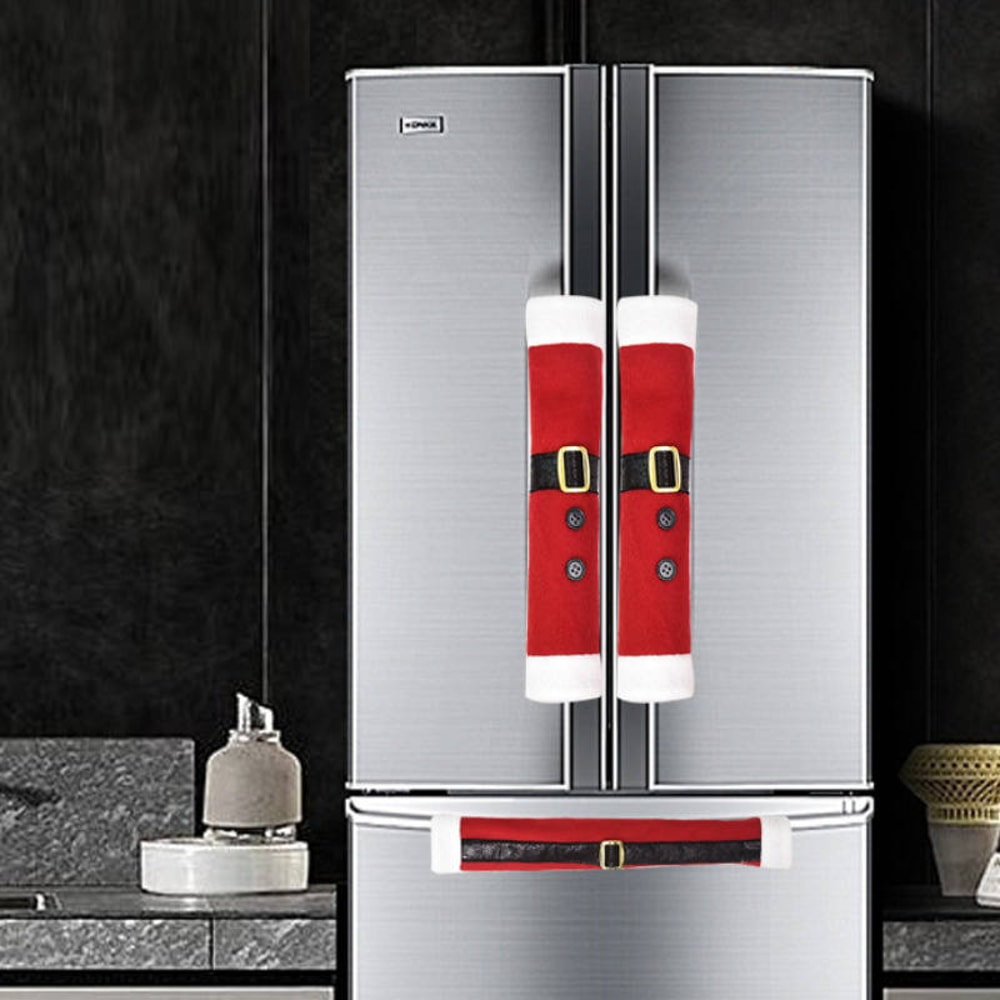 3-Pack Christmas Refrigerator Door Handle Covers