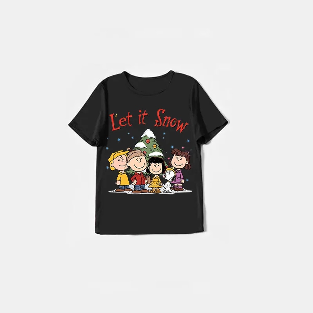 Peanuts Let It Snow Christmas Family Matching Pajama Sets