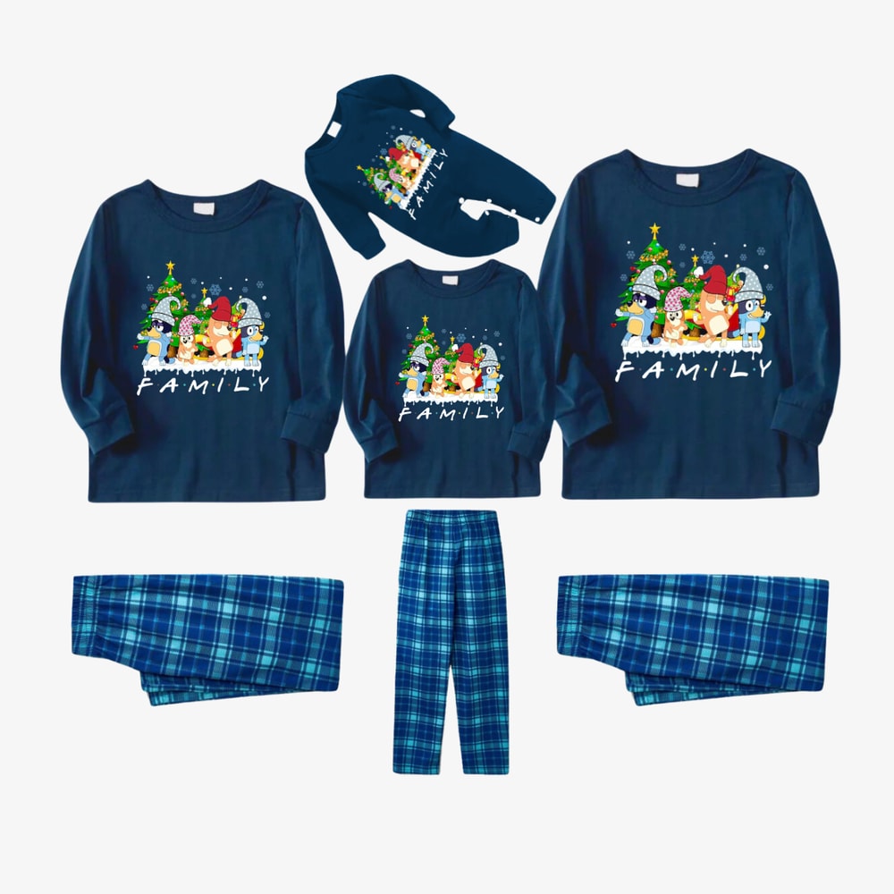 Bluey Character Family Matching Pajama Set