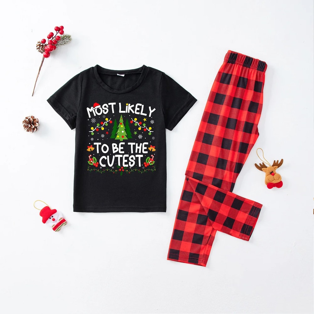 Personalized Most Likely To Holiday Matching PJs for Families