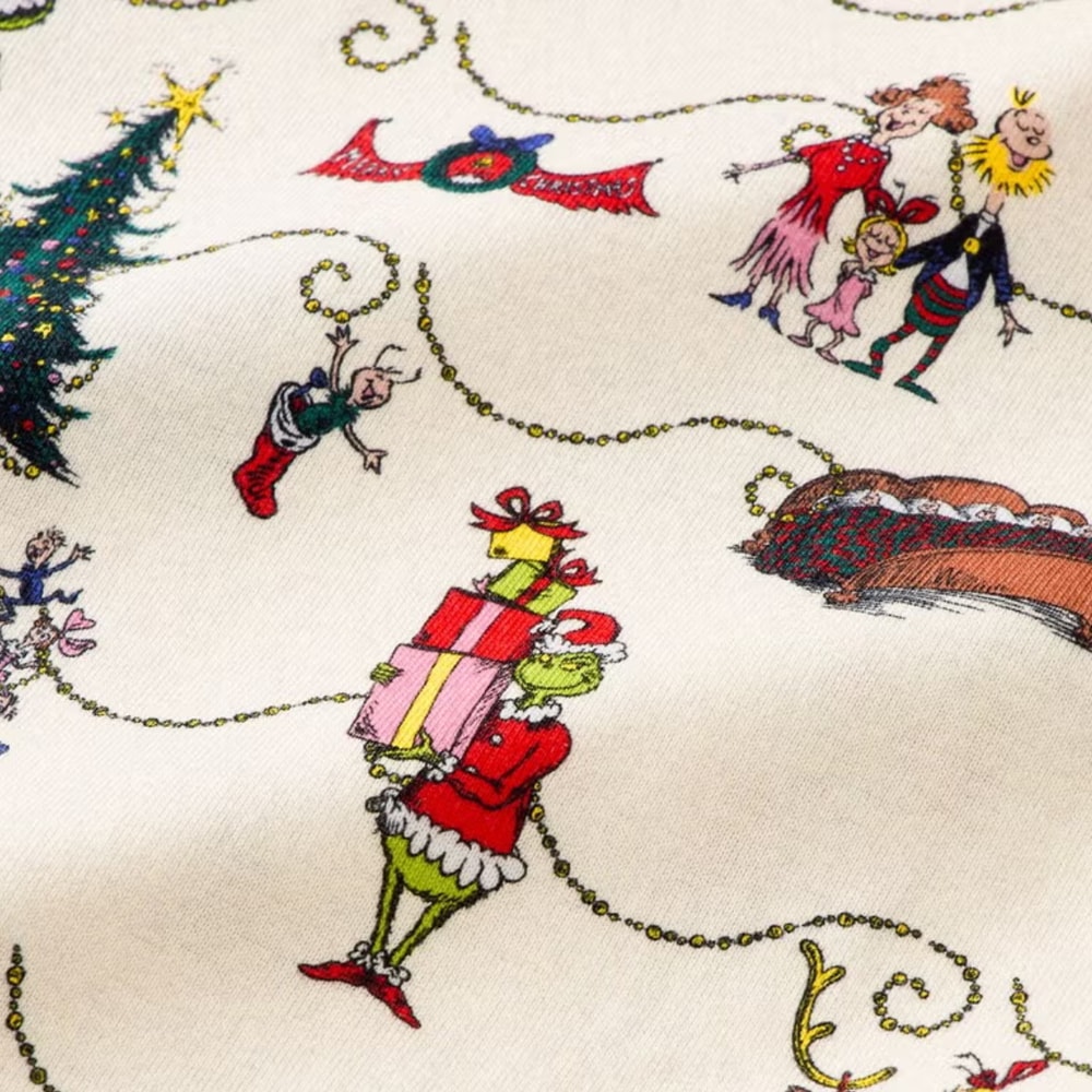 Green Christmas Mischief Character Family Matching Pajama Set