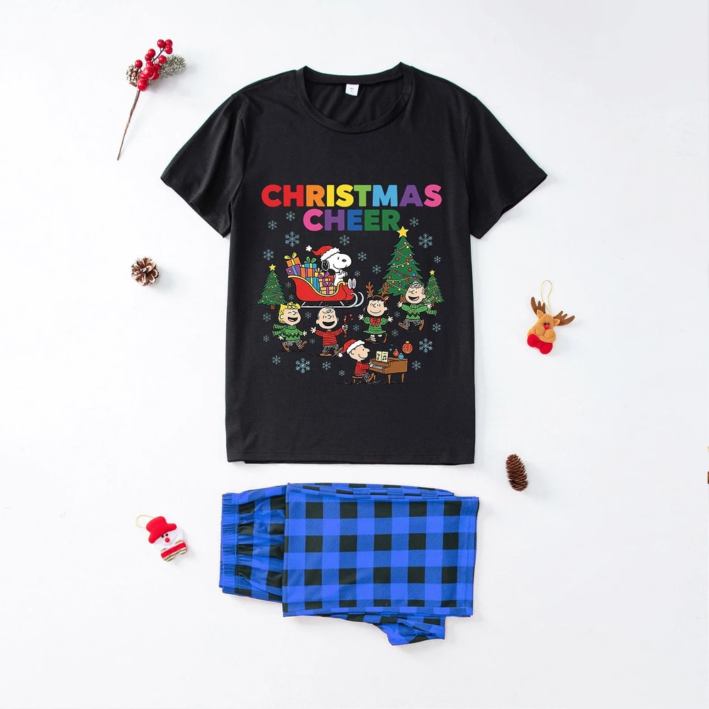 Peanuts Christmas Cheer Colorful Print Family Pajamas