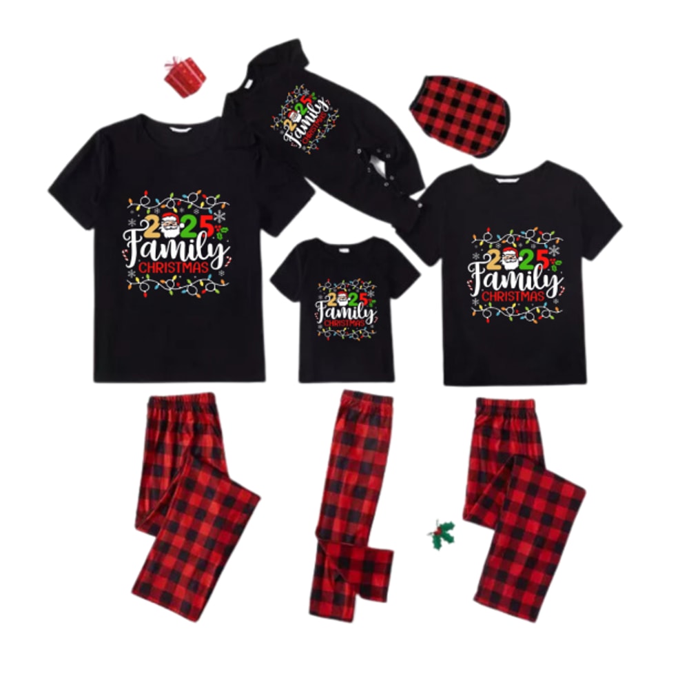 2025 Family Christmas Short Sleeve Matching Pajama Set