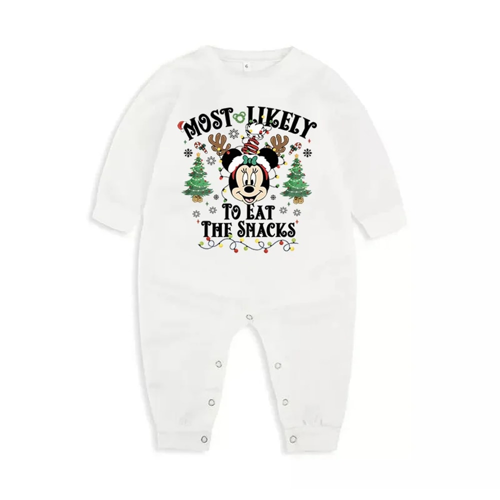Personalized Disney Most Likely To Pajamas Christmas Family PJs Sets