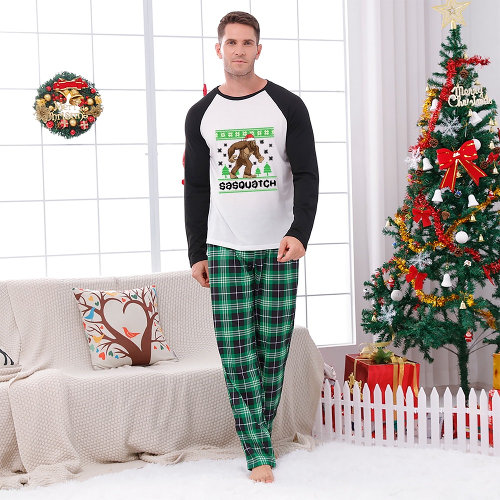 Sasquatch Family  Matching Christmas Pajamas 