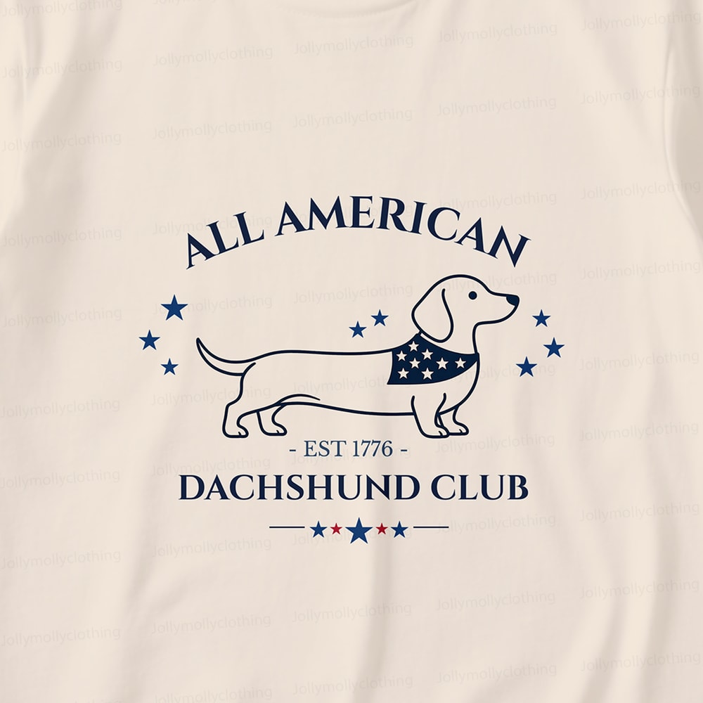 Classic Dachshund Family Matching Pajamas Summer Short Set