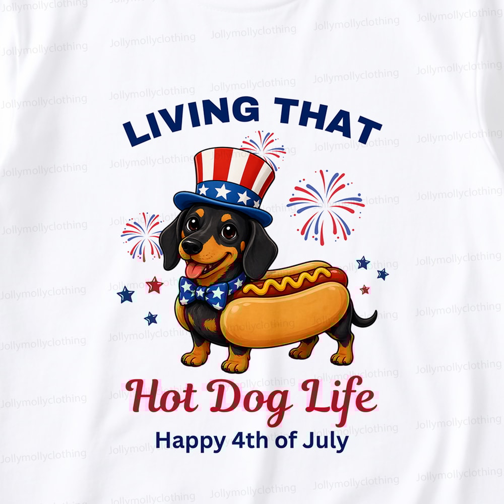 Patriotic Dachshund Family Matching Pajama Shorts Set with Pet
