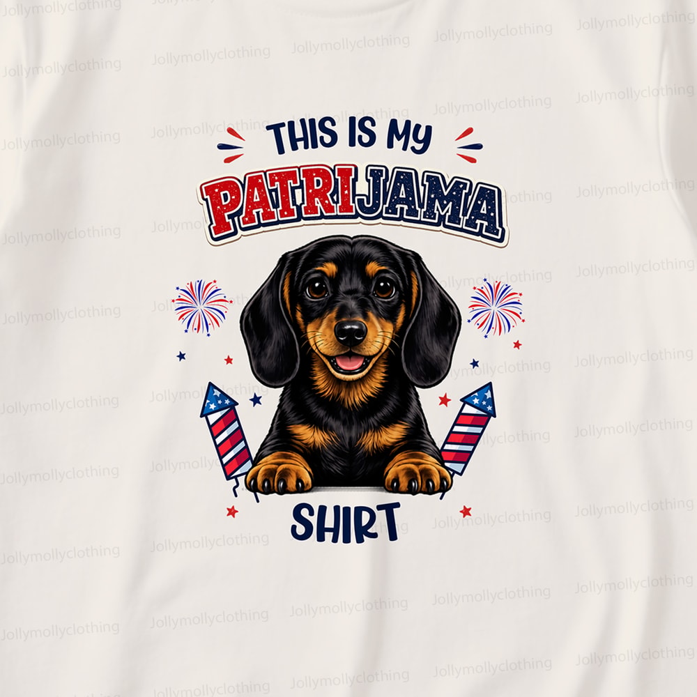 This Is My Patrijama Shirt Dachshund 4th of July Matching Family Pajama Set