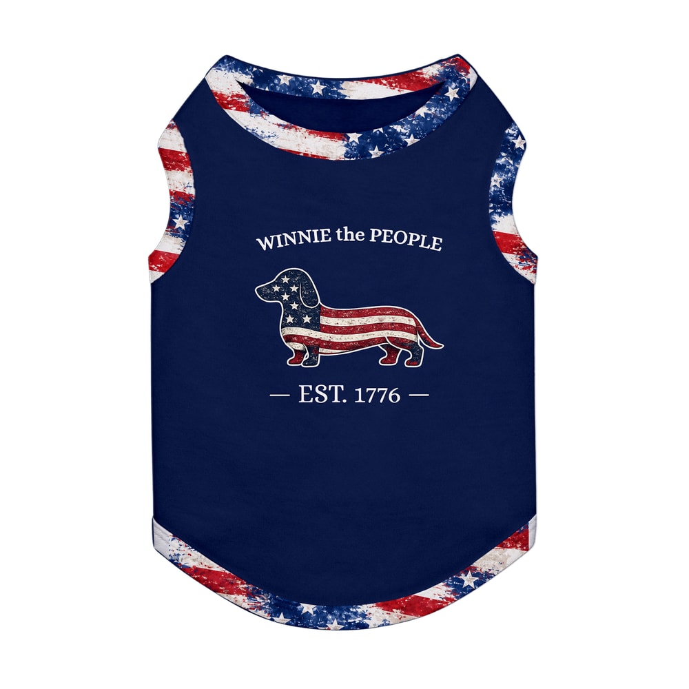 Winnie The People Patriotic Dachshund Family Pajama Set