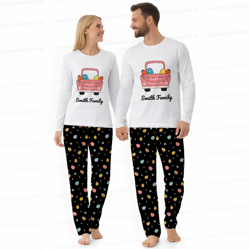 Personalized Happy Easter Matching Family Pajamas