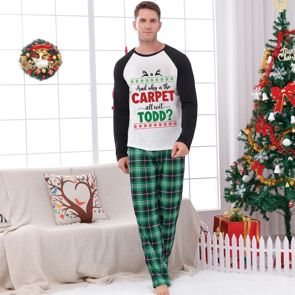 Christmas Vacation Family Matching Pajamas Plaid Set