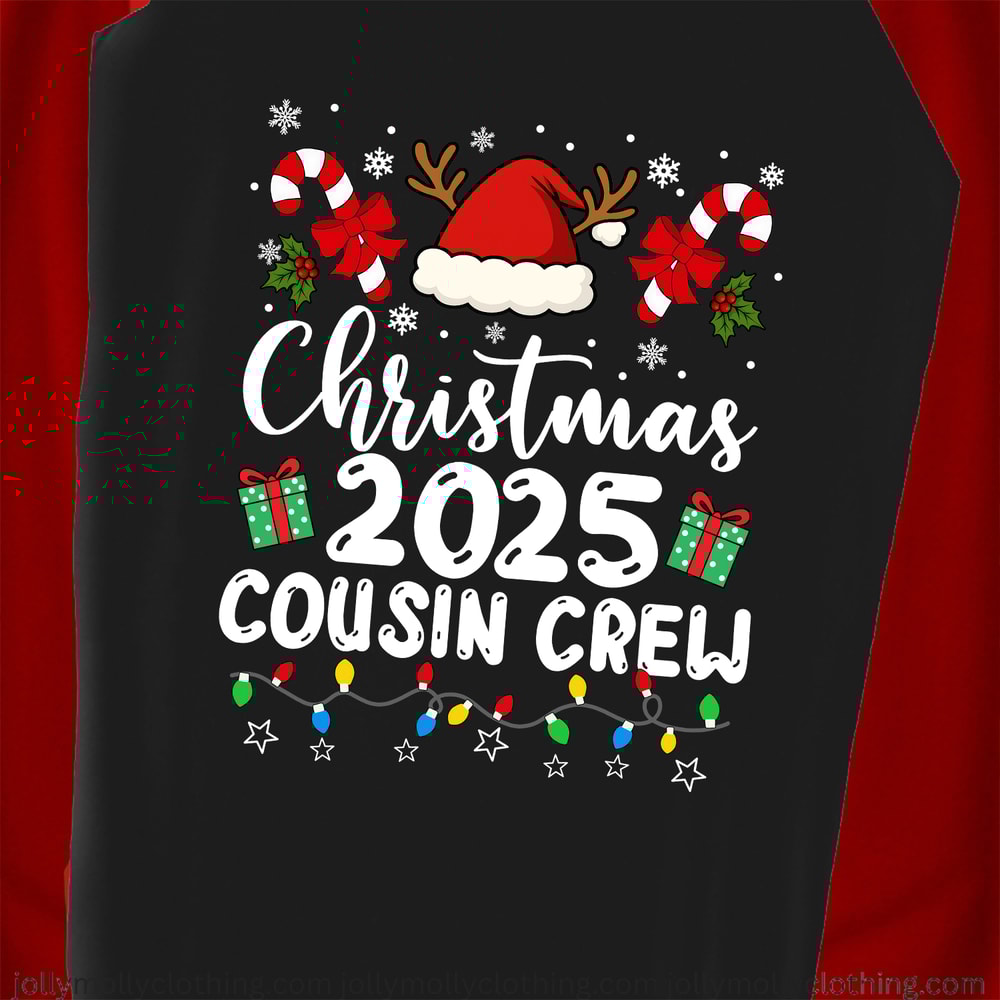 Matching Family Christmas Pajamas Cousin Crew 2025 Red Plaid Holiday Set