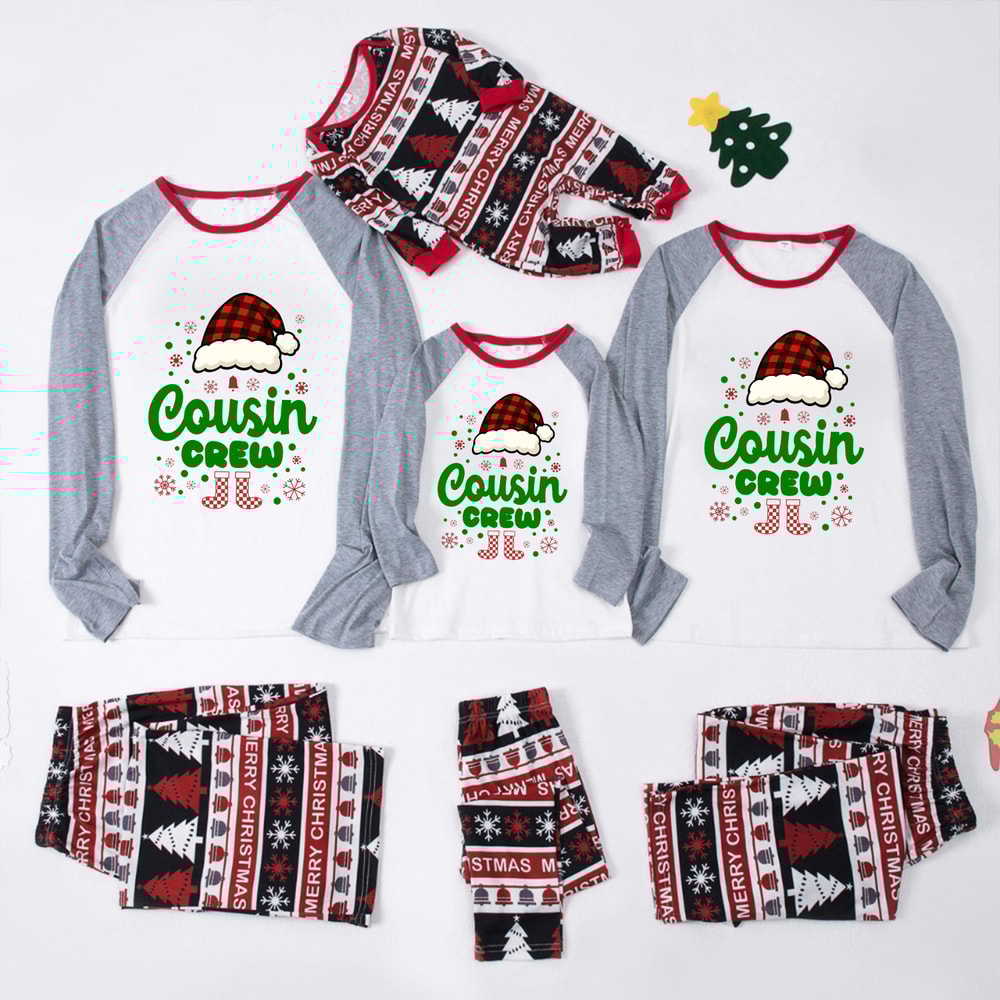 Cousin Crew Christmas Pajamas for Family Baby and Pet Matching Set