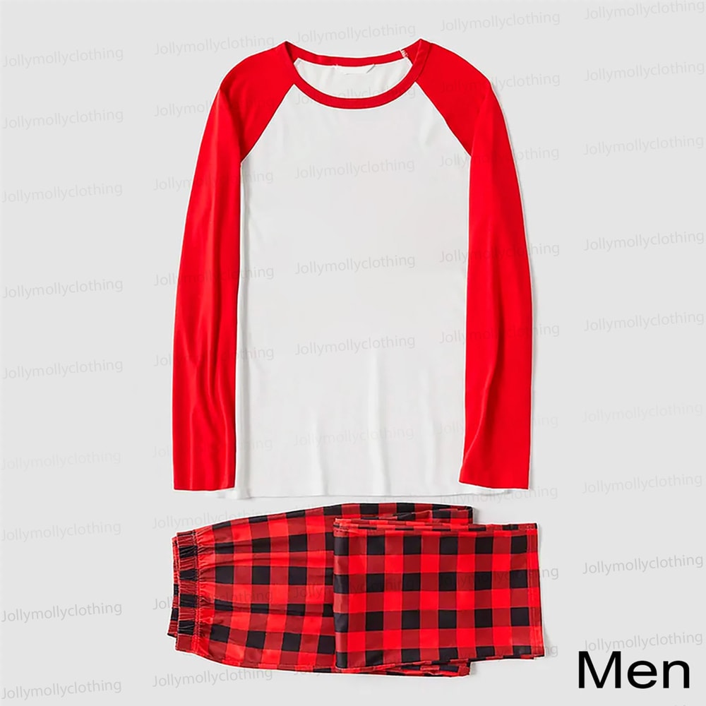 Live Preview Classic Red and White Matching Family Christmas Pajamas
