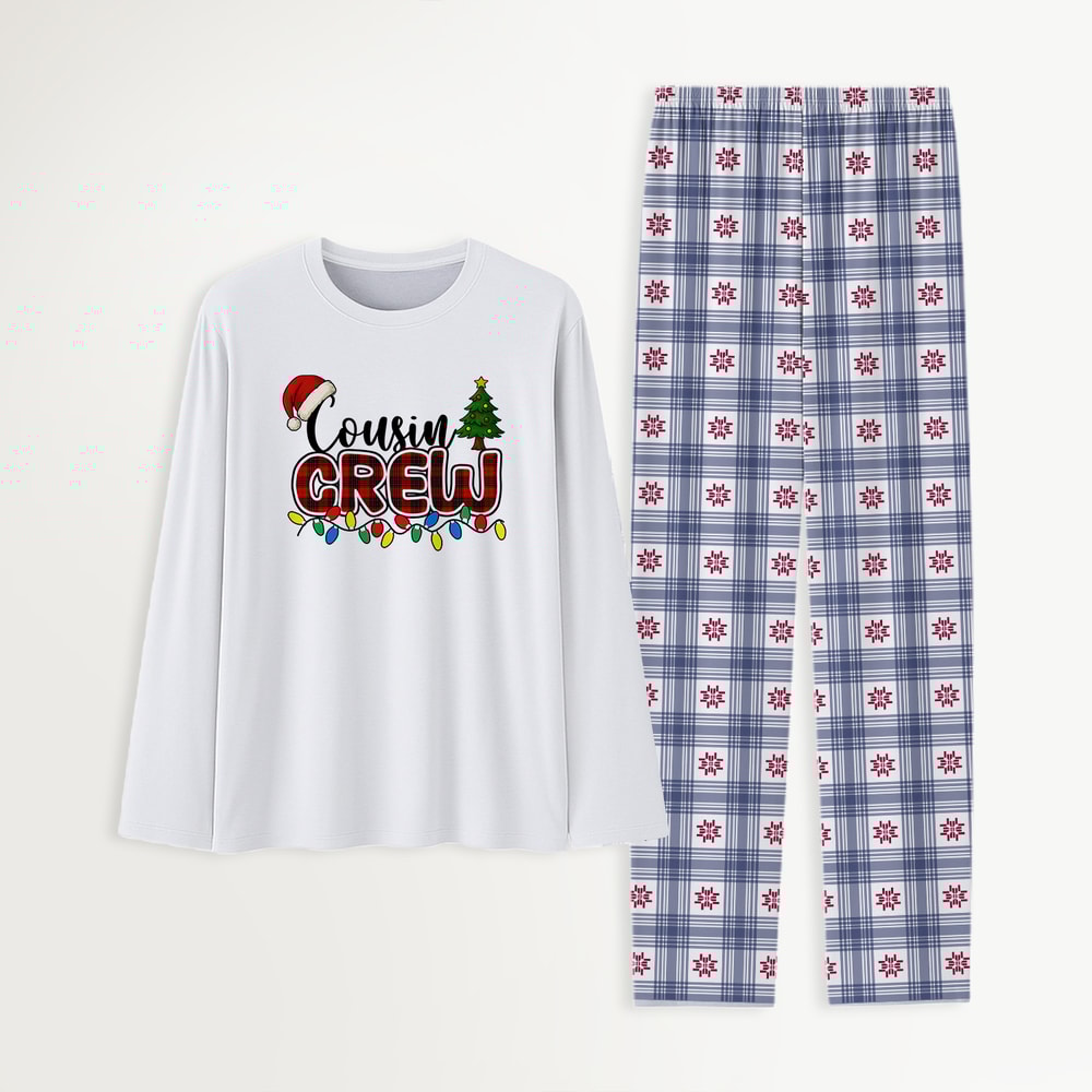 Cousin Crew Family Matching Christmas Pajamas Snowflake Set