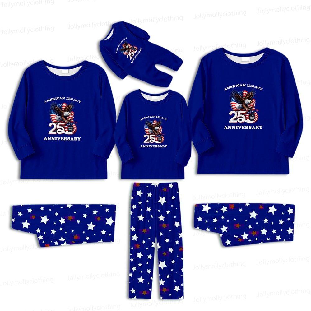 American Legacy 250th Anniversary Matching Family Pajamas Patriotic Stars