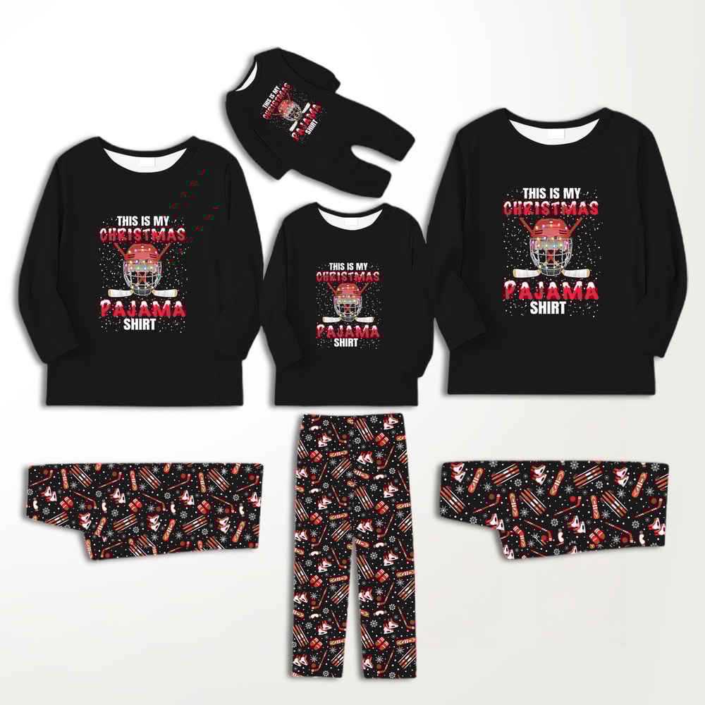 Christmas Hockey Family Matching Pajamas Set 