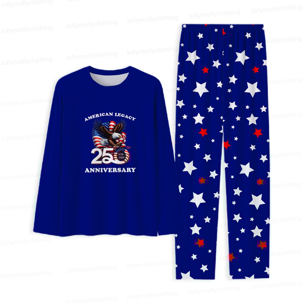 American Legacy 250th Anniversary Matching Family Pajamas Patriotic Stars