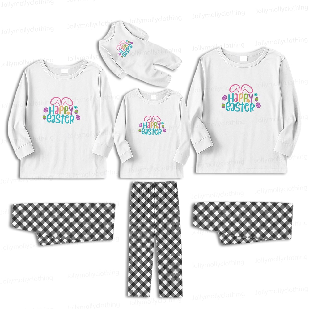 Happy Easter Matching Family and Dog Pajamas