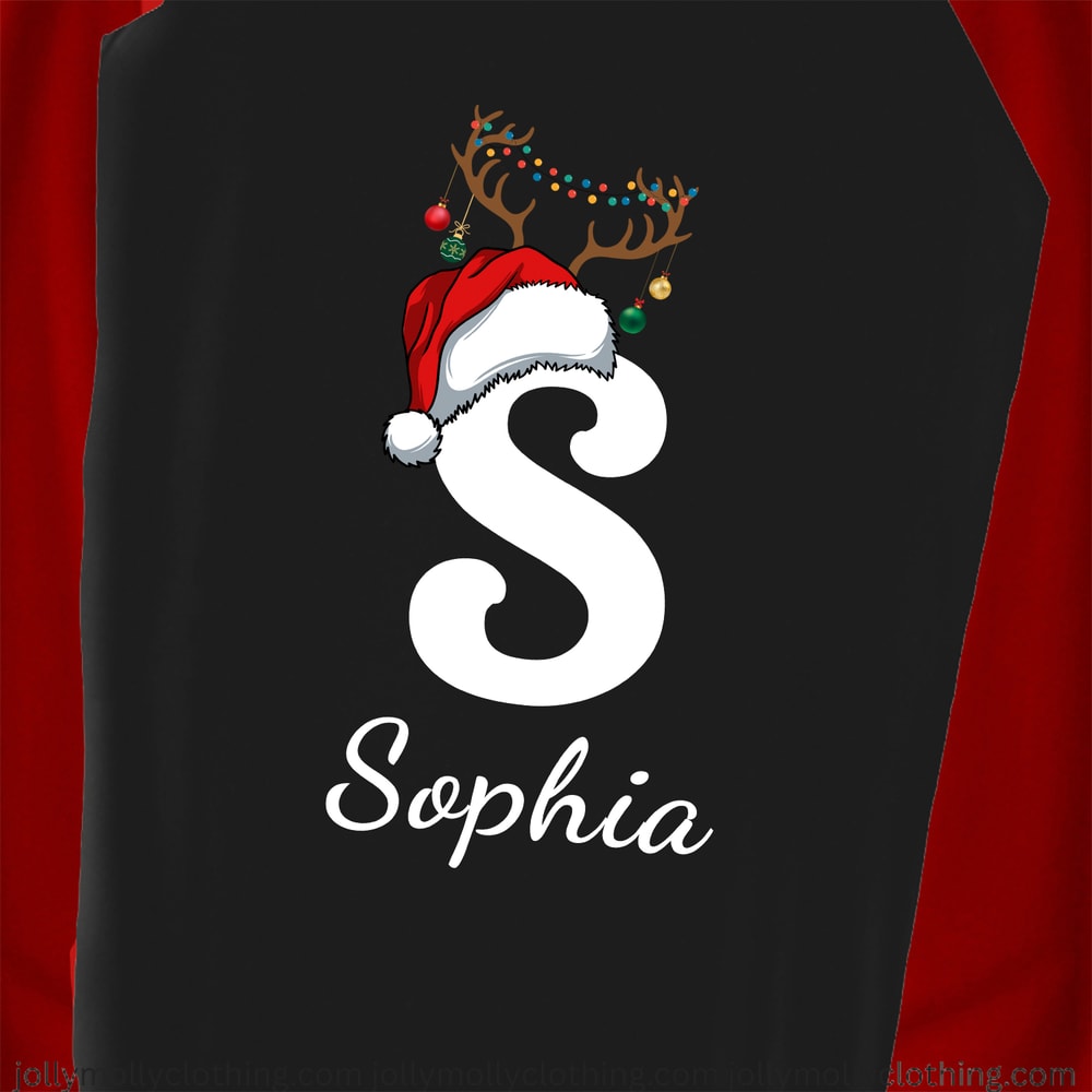 Personalized Letter Christmas Red Buffalo Plaid Family Matching Pajamas