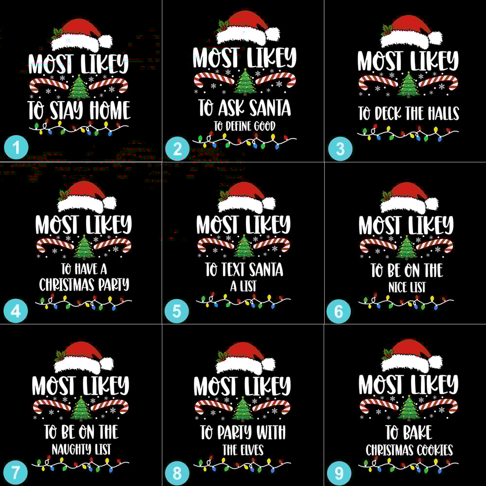 Funny Christmas Quote Red Matching Pajama Set for Family & Pets