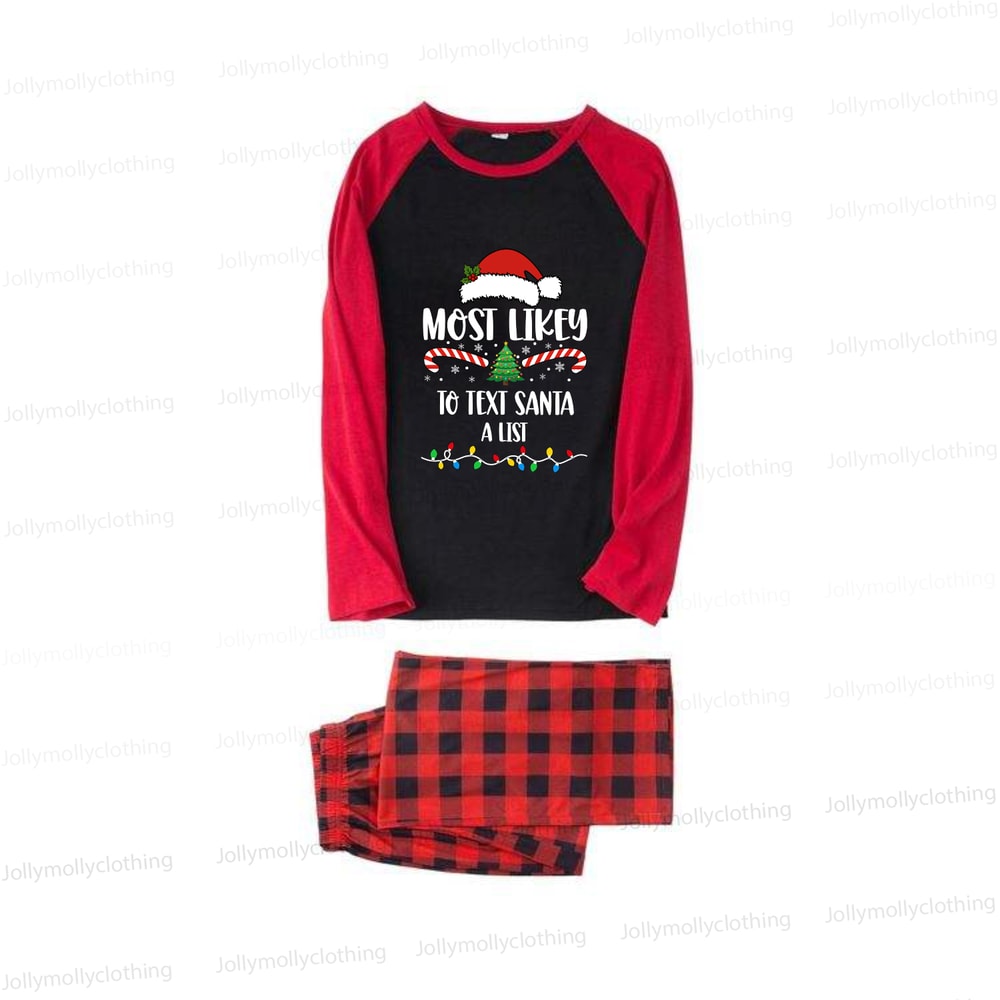 Most Likely To Personalized Christmas Pajamas for the Whole Family