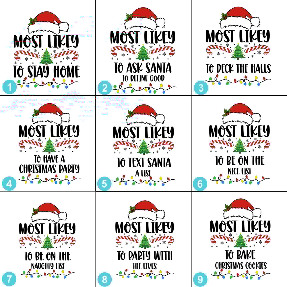 Most Likely to Custom Text Christmas Family Matching Pajamas