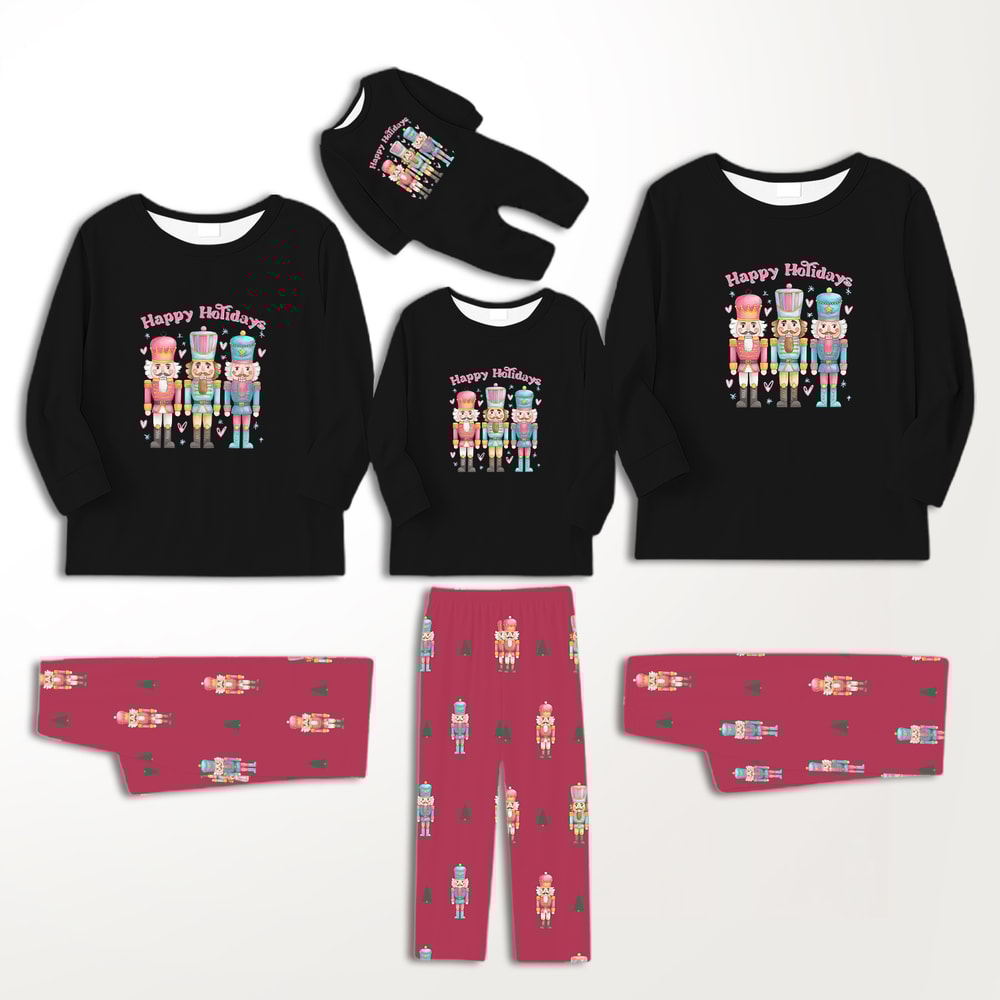 Nutcracker Happy Holidays Family Christmas Pajamas