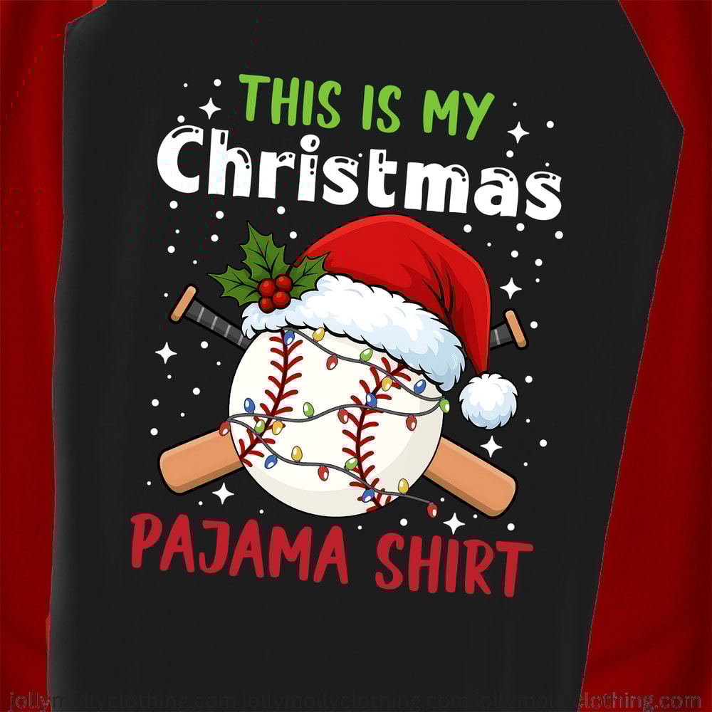 This Is My Christmas Baseball Pajama Family Matching PJs