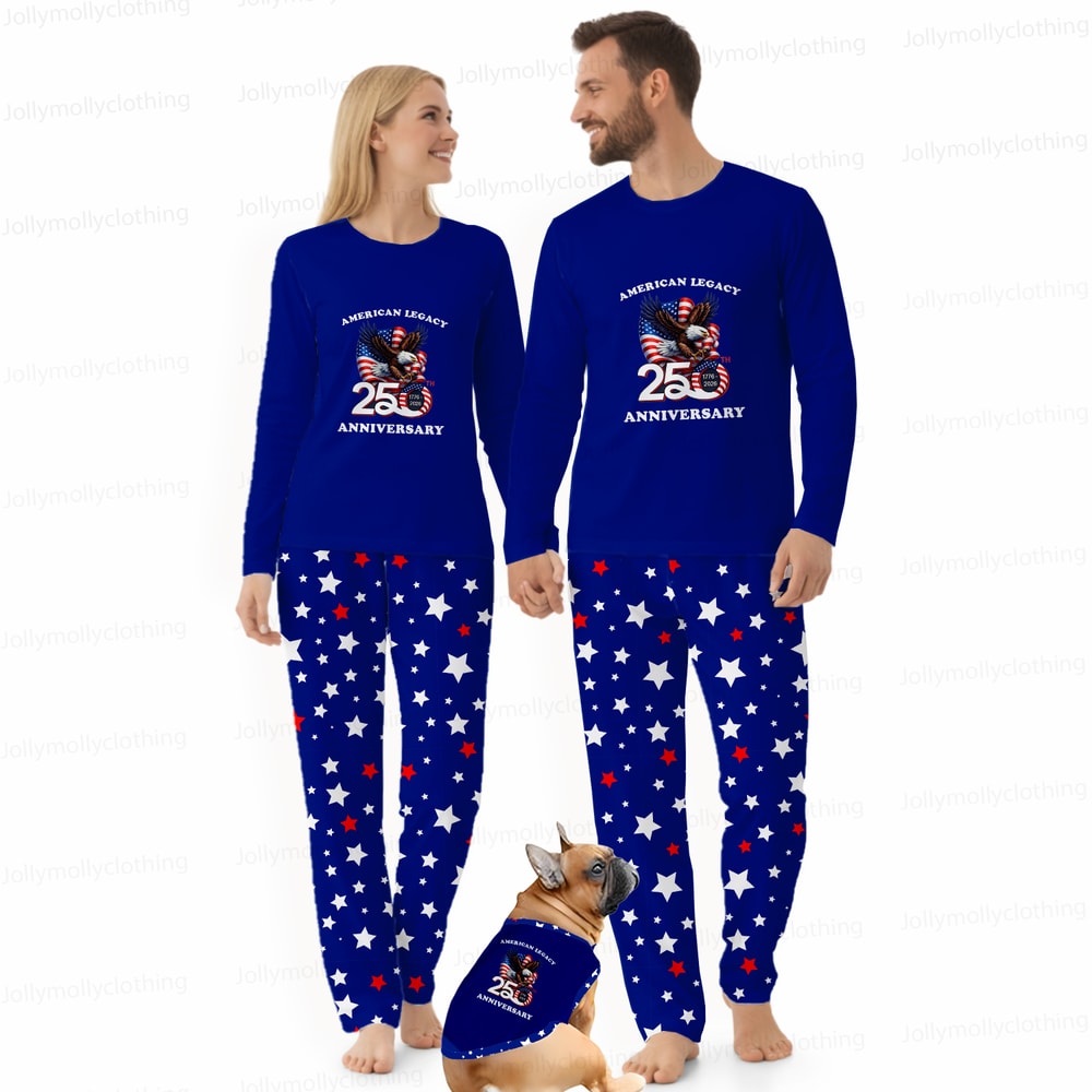 American Legacy 250th Anniversary Matching Family Pajamas Patriotic Stars