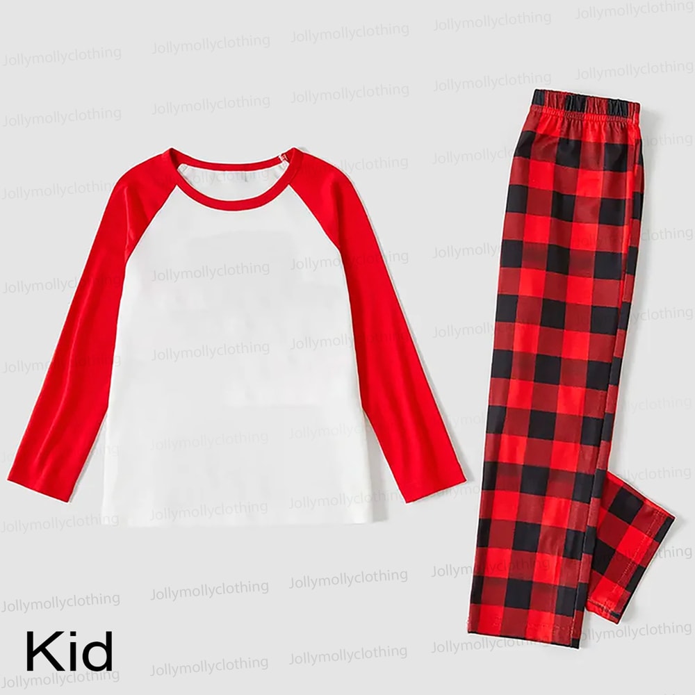 Live Preview Classic Red and White Matching Family Christmas Pajamas