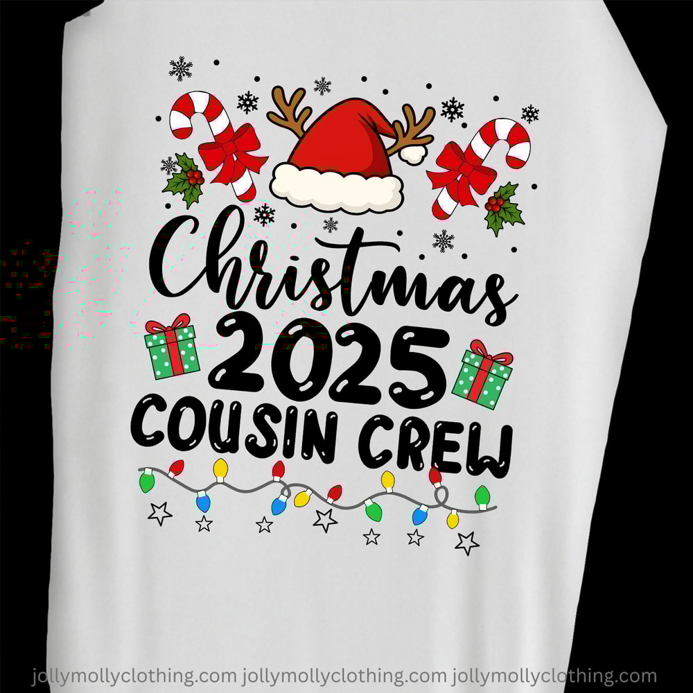 Cousin Crew 2025 Christmas Pajamas for Family Red Plaid Matching Outfits