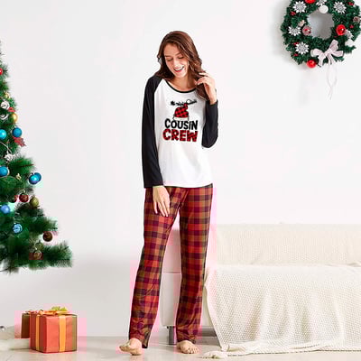 Cousin Crew Christmas Pajama Set Red Plaid Family Matching Outfits