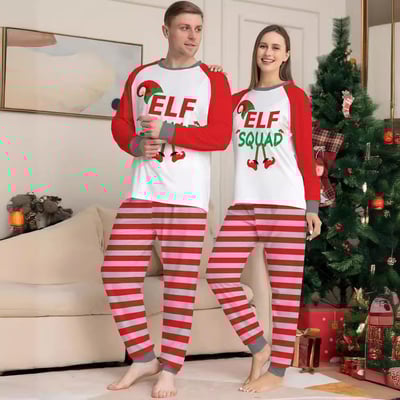 Matching Elf Squad Christmas Pajamas for the Whole Family