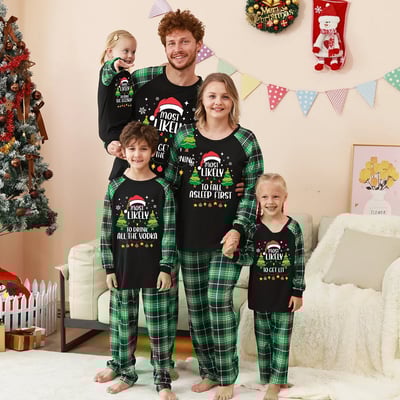 Funny Christmas Quote Matching Pajamas for the Whole Family