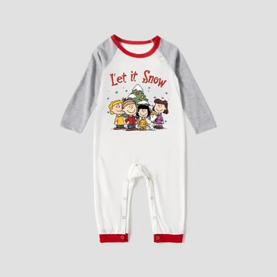 Peanuts Let It Snow Christmas Matching Pajamas for The Whole Family