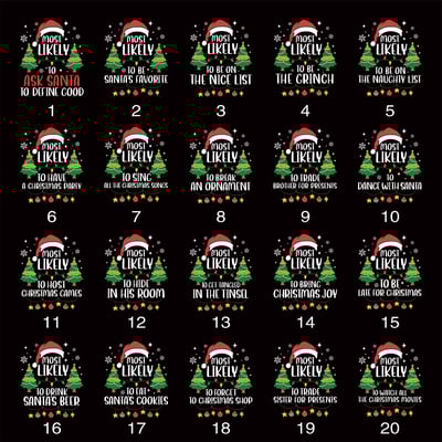 Funny Christmas Quote Matching Pajamas for the Whole Family